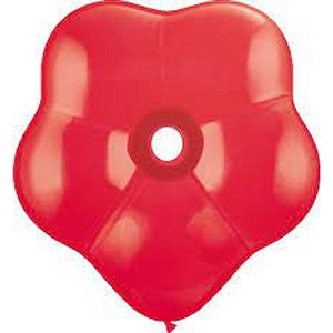 Balão Qualatex 16" - Geo Vermelho - Liso Látex Blossom - 25 Un