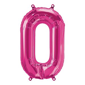 Balão Qualatex 34" - Letra - O Magenta - 1 Un