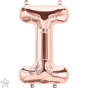 Balão Qualatex 34" - Letra - I Rosê - 1 Un