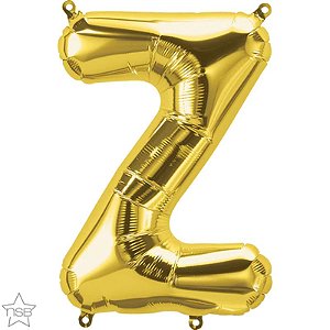 Balão Qualatex 34" - Letra - Z Ouro - 1 Un