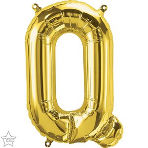Balão Qualatex 16" - Letra - Q Ouro - 1 Un