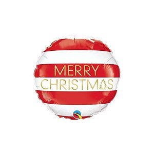 Balão Qualatex 18" - Redondo - Merry Christmas-Listras - 1 Un