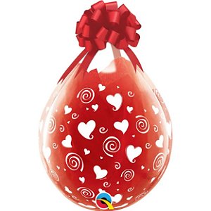 Balão Qualatex 18" - Transparente - I Love You - 25 Un