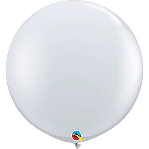 Balão Qualatex 3" - Redondo Diamante Transparente - Liso Látex - 2 Un
