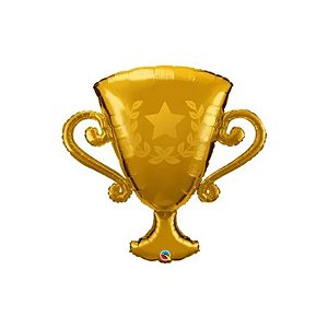 Balão Qualatex 39" - Shape - Trofeu Dourado - 1 Un