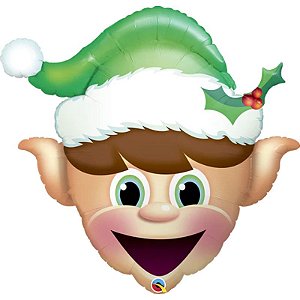 Balão Qualatex 35" - Shape - Elfo De Natal - 1 Un