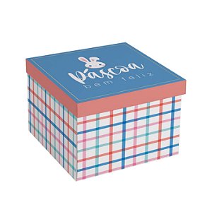 Caixa Surpresa Para 4 Brigadeiros Os Coelhinhos 9,7x9,7x8cm - 10 Un