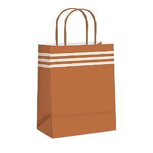 Sacola de Papel Polo Caramelo G 32x26,5x13cm - 10 Un