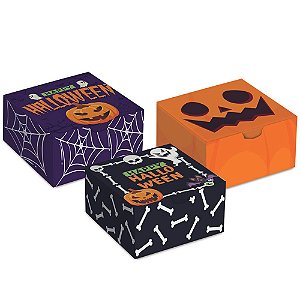Caixa Divertida Para 4 Brigadeiros Treats 8,5x8,5x3,5cm - 10 Un