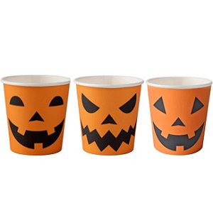 Copo Papel Halloween Monstros 210ml - 20 Un