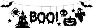 Faixa Halloween de Feltro Boo 1,60 Metros - 1 Un