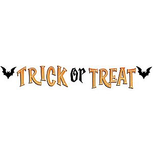 Faixa Halloween Trick Or Treat 2,00 Metros - 1 Un