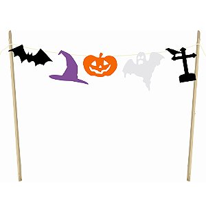 Varalzinho Cartonado no Palito Halloween - 1 Un