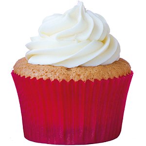 Forminha Para Bolinho Cupcake Liso nº 0 Vermelho - 45 Un