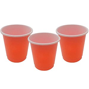 Copo Shot Americano Descartável 30ml Vermelho - 10 Un