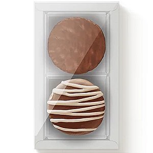 Caixa Para 2 Pão de Mel 16,8x9,5x4cm Branco - 50 Un