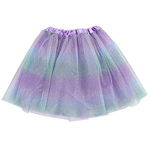 Saia Carnaval de Tule Furta Cor 40cm - 1 Un