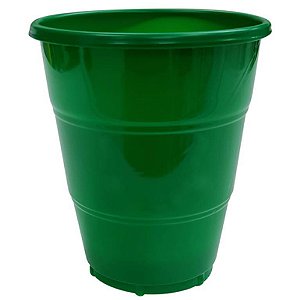 Copo Plástico Happy Line 210ml Verde - 8 Un