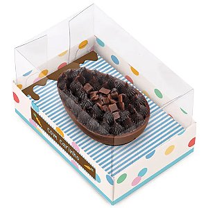 Caixa Horizonte Para 1 Meio Ovo 50g 5,5x8x5cm Jump - 6 Un
