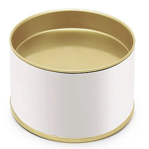 Lata Para Bem Casado Branca 4x6cm - 48 Un