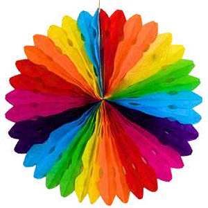Enfeite Margarida para Festa Junina em Papel 40cm - 1 Un