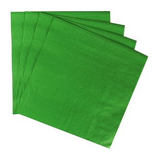 Guardanapo de Papel Folha Dupla 32x32cm Color Verde - 20 Un