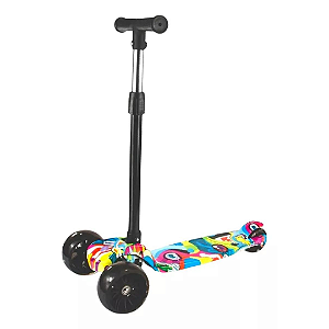 Patinete Infantil Com 3 Rodas Dobrável  colorido 70kg