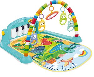Tapete de Atividade Musical Piano Interativo Modelo Dinossauro Wakaii