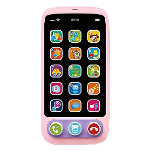 Brinquedo Celular Musical Infantil Rosa Educativo WAKAII