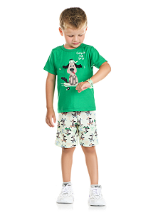 Conjunto Meia Malha / Moletinho Sublimado