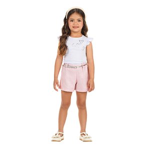 Conjunto Cotton/ Tecido Brilho Gloss