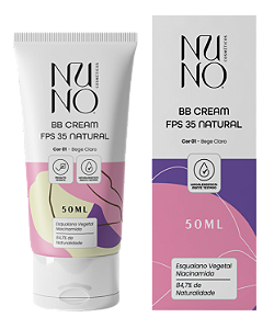 Base Bb Cream Fps 35 Natural 50ml Bege Claro - Nuno