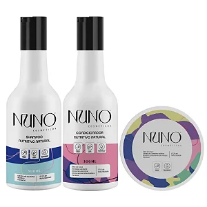 Kit Shampoo Condicionador E Máscara Capilar - Nuno