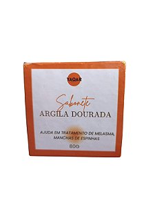SABONETE ARGILA DOURADA - TRATAMENTO DE MELASMA E MANCHAS