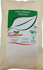 Fubá de Milho Amarelo Orgânico Integral Moído na Pedra Paullinia 1kg