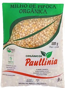 Pipoca Milho Amarelo Orgânico Paullinia 500g
