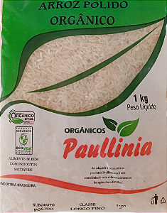 Arroz Branco Orgânico Tipo 2 Paullinia 1kg