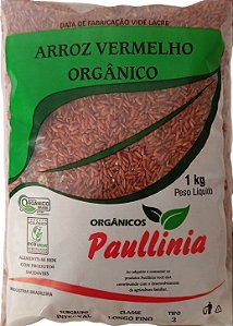 Arroz Vermelho Orgânico Integral Paullinia 1kg
