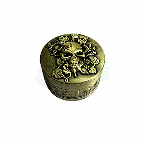 Dichavador de Metal com Caveira Alto Relevo - Médio