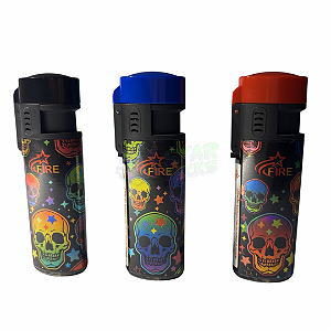 Isqueiro Maçarico Recarregável Caveira - Fire