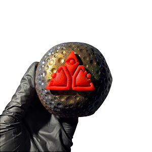 Cuia de Cerâmica Plástica Áurea - Cratera Hexagonal