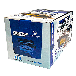 Display Protein cookie sabor cacau com recheio de coco