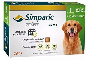 Simparic 80mg 20.1 kg 40 kg
