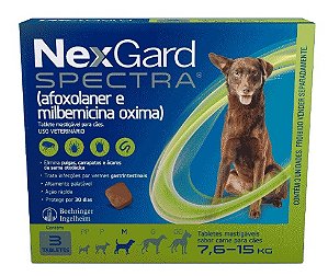 Nexgard Spectra M de 7,6kg a 15kg
