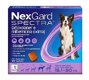 NexGard Spectra G de 15.1kg a 30kg