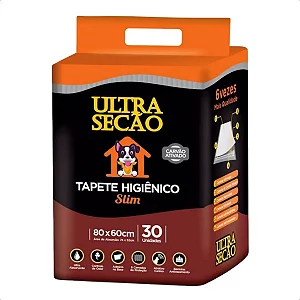 Tapete Higiênico Ultra Secão Carvão Ativado 80x60 30un