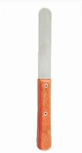 ESPATULA INOX PARA GESSO CABO MADEIRA