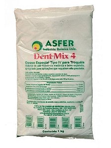 GESSO PEDRA ESPECIAL DENTMIX TIPO IV ASFER