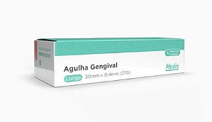 AGULHA GENGIVAL 27G LONGA MEDIX