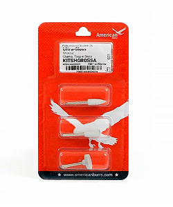 MINIKIT POLIDORES DE RESINA CA ULTRA-GLOSS GROSSO AMERICAN BURRS